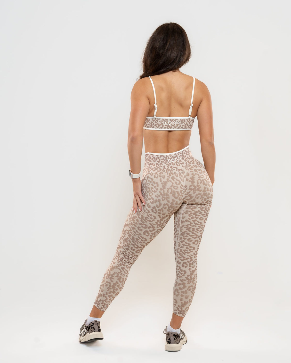 Impulse komplet (top i helanke) Golden Hour - leopard print, cela figura, zadnja strana