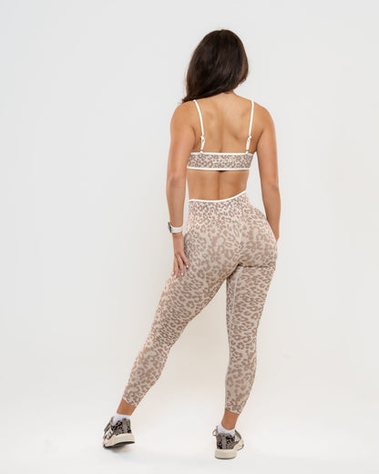 Impulse komplet (top i helanke) Golden Hour - leopard print, cela figura, zadnja strana
