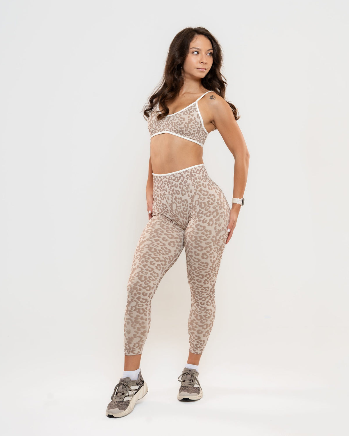 Impulse komplet (top i helanke) Golden Hour - leopard print, cela figura, prednja strana