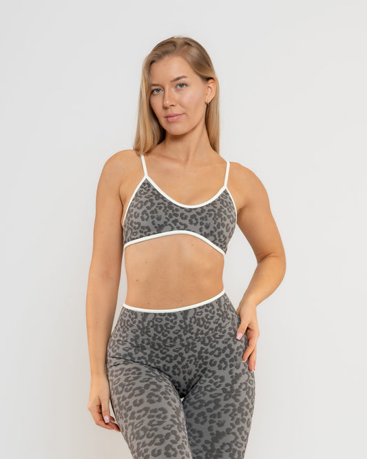 Impulse komplet (top i helanke) Shadow Theory - leopard print, prednja strana