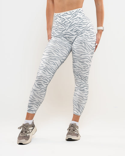 Impulse helanke Off White - zebra print, zadnja strana, drugi kadar