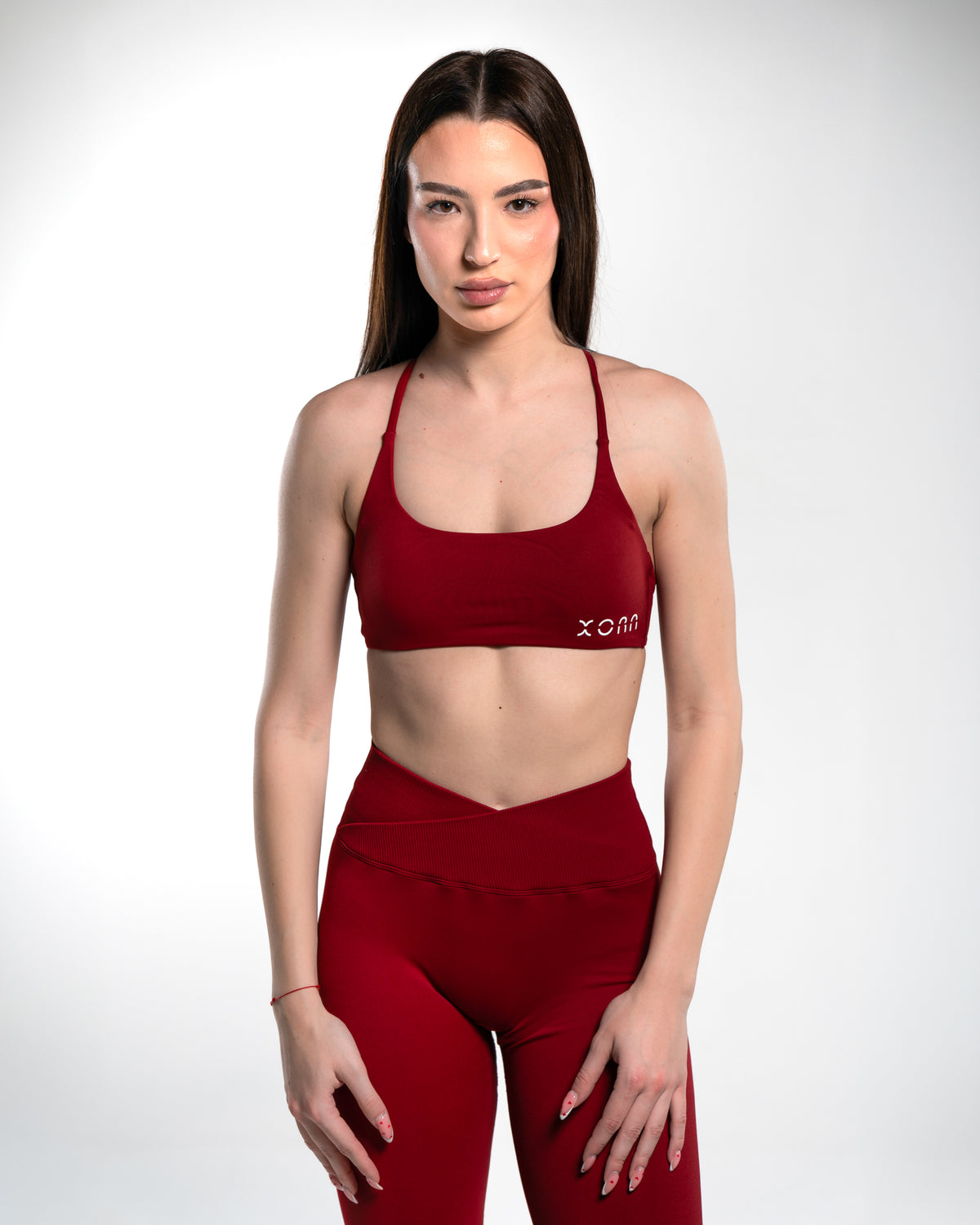 XORA SCULPT crveni twist top Cherry Flame - prednji deo